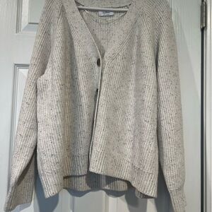 Women's Cream Cardigan Sweater